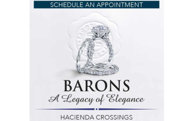 Enter for a chance to win a $500 gift certificate to Barons Jewelers