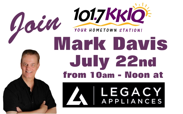 <h1 class="tribe-events-single-event-title">Livermore: Join KKIQ’s Mark Davis at Legacy Appliances This Saturday from 10am-12pm!</h1>
