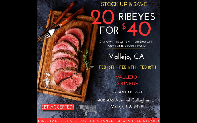 <h1 class="tribe-events-single-event-title">Vallejo: Stampede Ranch & Farms Meat Sale</h1>