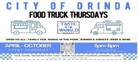 <h1 class="tribe-events-single-event-title">Orinda: Thursday Night Food Trucks with Taste of the World Market</h1>